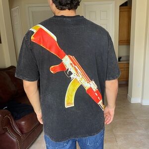 Black T-Shirt with Xray Graphic NEW